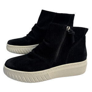 Sofft Aqua Portland Black Suede Leather Boots Women’s Size 8 M Waterproof NWOB